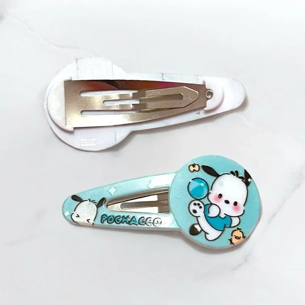 🤯5/$25🤯 Sanrio Hello Kitty Cinnamoroll Pochacco Hair Clip Set Of 6